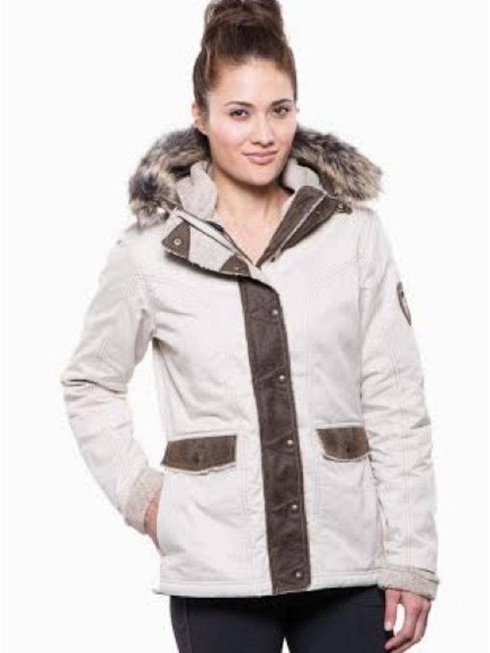 KÜHL Women's Arktik Jacket - Cream and Brown